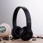 Auriculares Manos Libres Bluetooth Mp3 Radio Fm Sd Calidad ® Color Negro