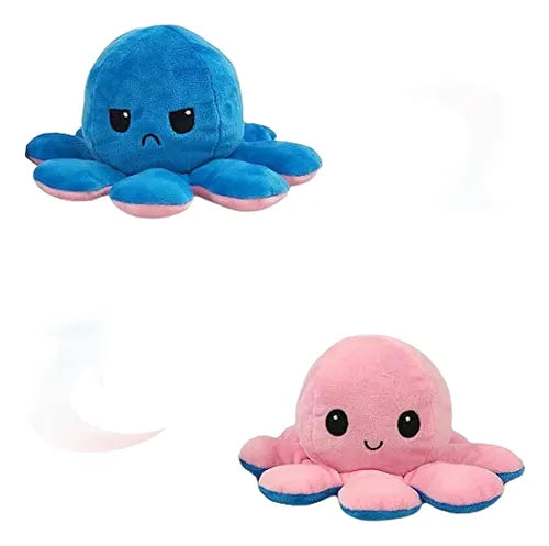Pulpo Pulpito Reversible Feliz Y Enojado Varios Colores