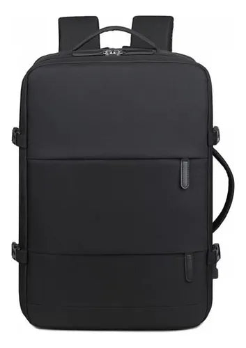 Mochila Unisex Viral Impermeable Viaje Notebook Usb Premium Negro Liso