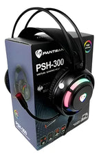 Auriculares Gamer Rgb Led Microfono Psh-300 Premium Negro