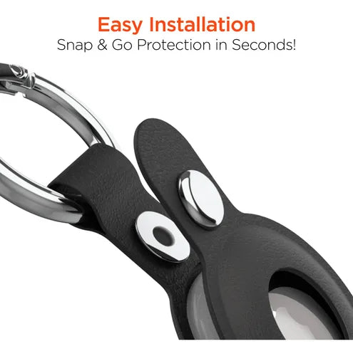 Llavero  para Airtag Hypergear Aircover Cuero Vegano