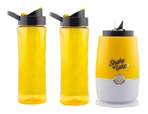 Licuadora Mini Mixer Portátil Shake N Take Batidos +2 Vasos