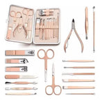 Set 18 Piezas Manicura Pedicura Rostro Cuidado Personal