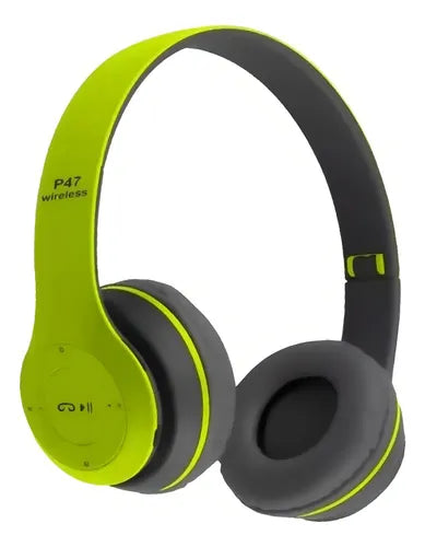 Auriculares Manos Libres Bluetooth Mp3 Radio Fm Sd Calidad ® Color Verde