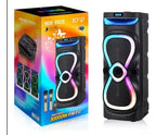 Reproductor Parlante Portátil Ndr-x920 2x10 Bluetooth 2 Mic Usb Etc Negro