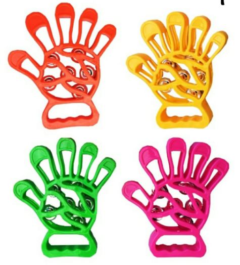 PANDERETA SONAJERO MANO, VARIOS COLORES