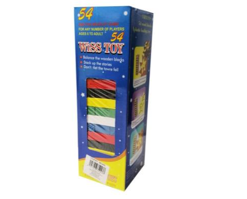 JENGA DE MADERA DE COLORES