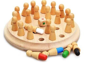 Juego de memoria de madera