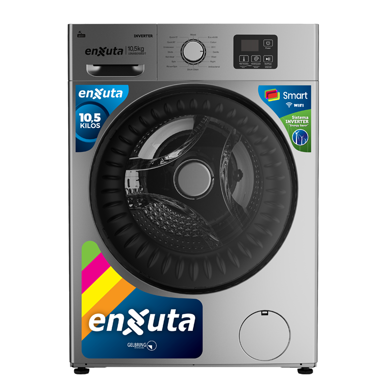 Lavarropas Smart 10,5 Kg – Carga frontal – LENXS01050T – ENXUTA