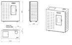 Calefactor Pellet Magna Mini-O 6 Kw - Negro