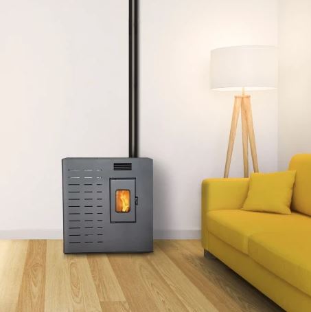 Calefactor Pellet Magna Mini-O 6 Kw - Negro