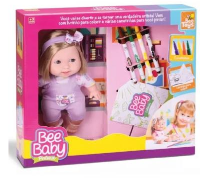 Muñeca con libro para pintar 40 x 35 cm