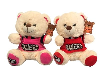 Peluche de 30 cm te quiero dos colores
