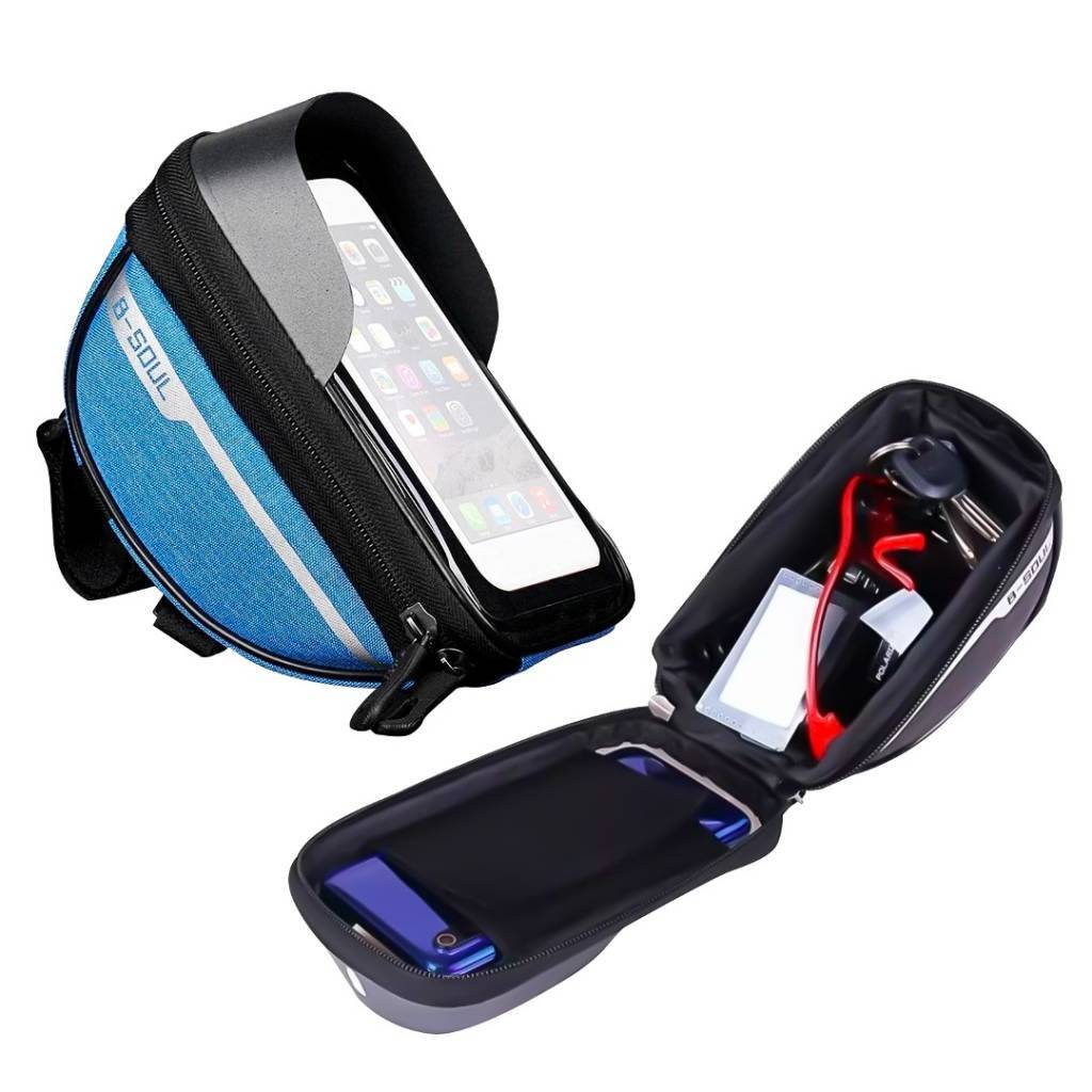 SOPORTE CON BOLSO PARA BICICLETA O MOTO