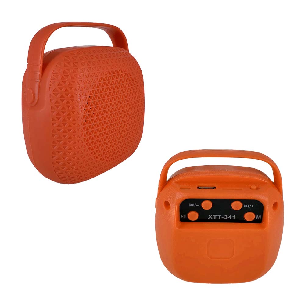 Parlante mini bocina inalámbrica bluetooth de 3 con forma cuadrada, puerto usb-tf y asa, variedad de colores / xtt-341