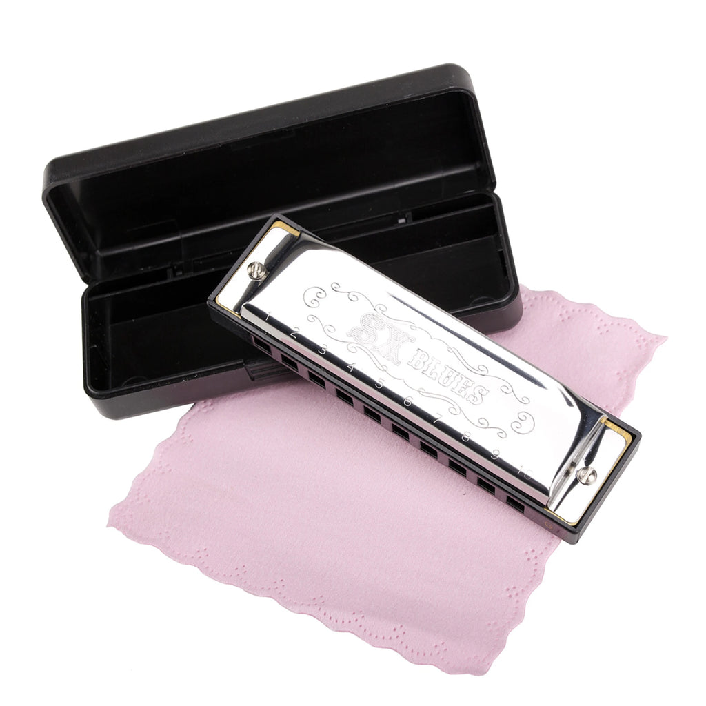 Armónica Sx Hm1020c Blues En C 20 Voces Con Estuche