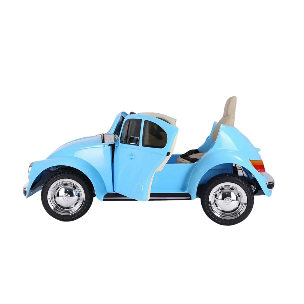 AUTO A BATERIA ESCARABAJO FUSCA PARA NIÑOS CELESTE