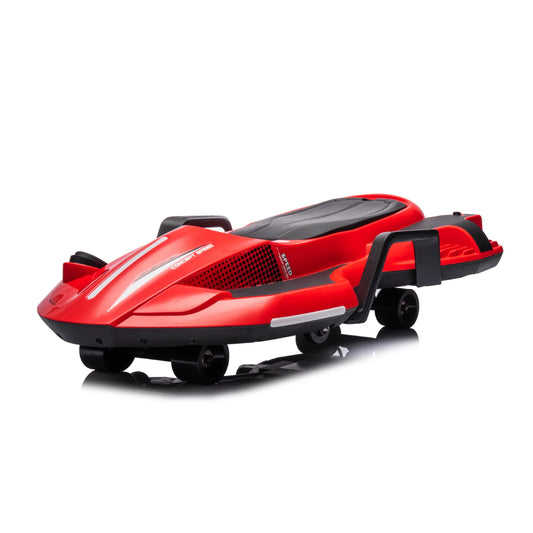 AUTO A BATERIA PARA NIÑOS TIPO SCOOTER DE GRAVEDAD ROJO