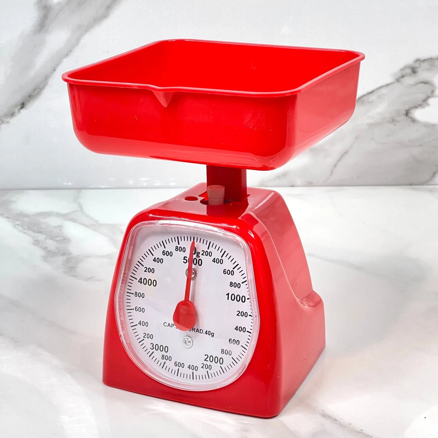 Balanza de cocina de 5 kg, varios colores.