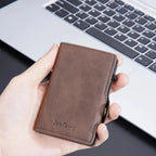 Billetera Tarjetero Anti Clonación Con Bloqueo Rfid Baellery Coffe
