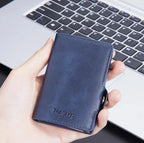 Billetera Tarjetero Anti Clonación Con Bloqueo Rfid Baellery Blue