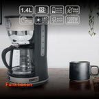 Cafetera Vintage Color Crema Muse Ms220sc Capacidad 10 Tasas Jarra Cristal