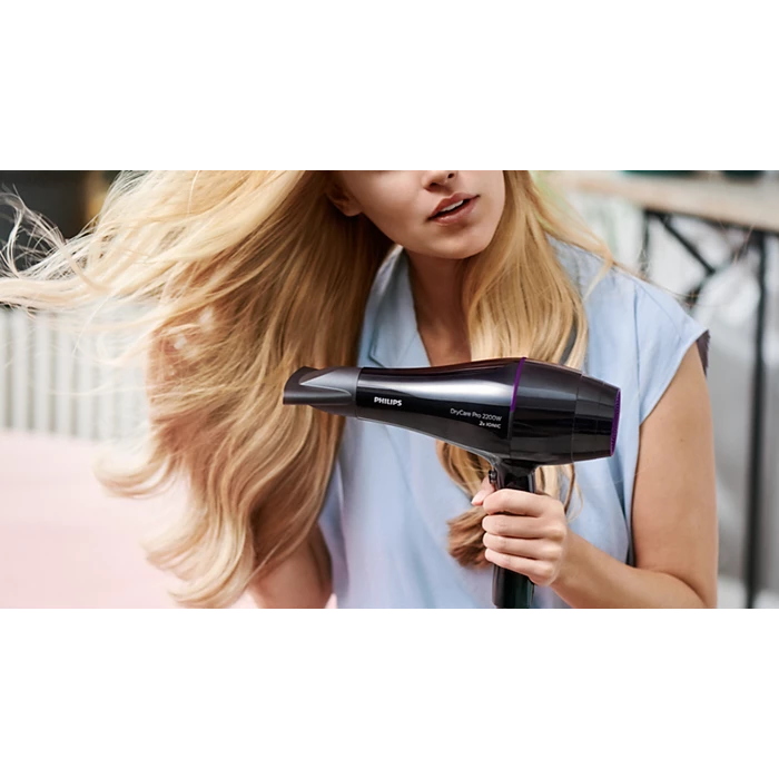 SECADOR DE CABELLO PROFESIONAL PHILIPS 2200W BHD274 DryCare Secador Pro