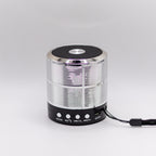 Mini Parlante Bluetooth Metalizado Usb Pendrive Micro-sd Aux Plata