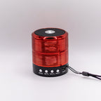 Mini Parlante Bluetooth Metalizado Usb Pendrive Micro-sd Aux Rojo