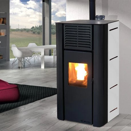 Calefactor a Pellet Frida 8Kw - Blanca