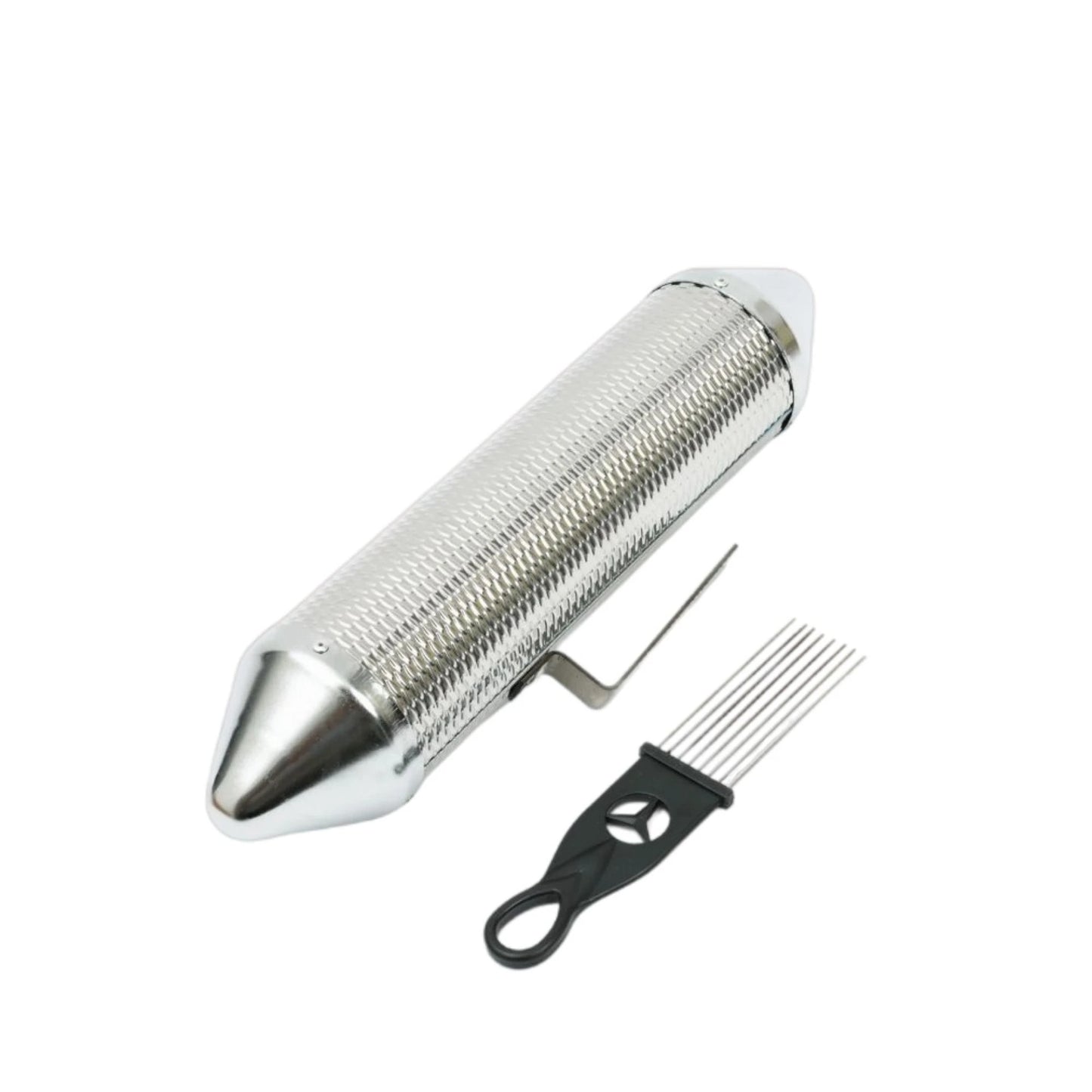 Guiro cerrado Torpedo de Metal Cerrado con Raspado