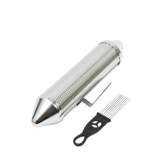 Guiro cerrado Torpedo de Metal Cerrado con Raspado