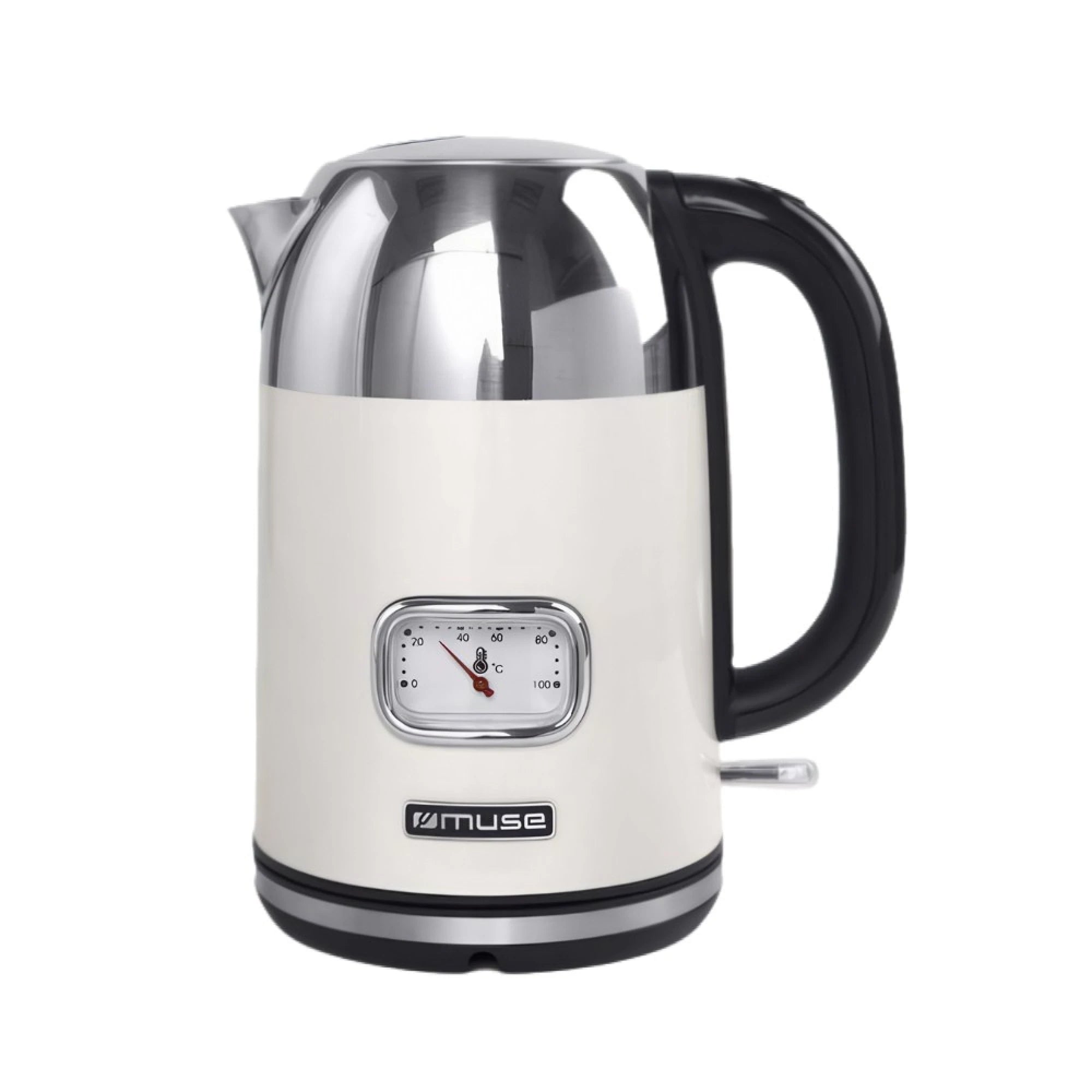 Hervidor Jarra Eléctrica Muse MS020sc Color Crema Retro