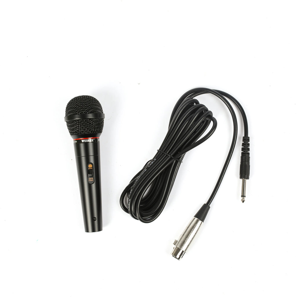 Micrófono Dinámico con Cable 4 M 1/4 Plug Simil SV100 con Switch