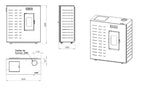 Calefactor MAGNA a Pellet Mini-O 6 Kw - Blanco