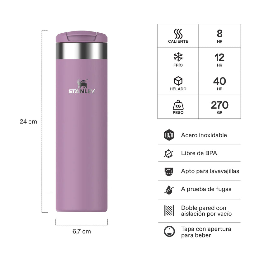 Botella Termo Stanley Aerolight 591ml Color Lila 2.0