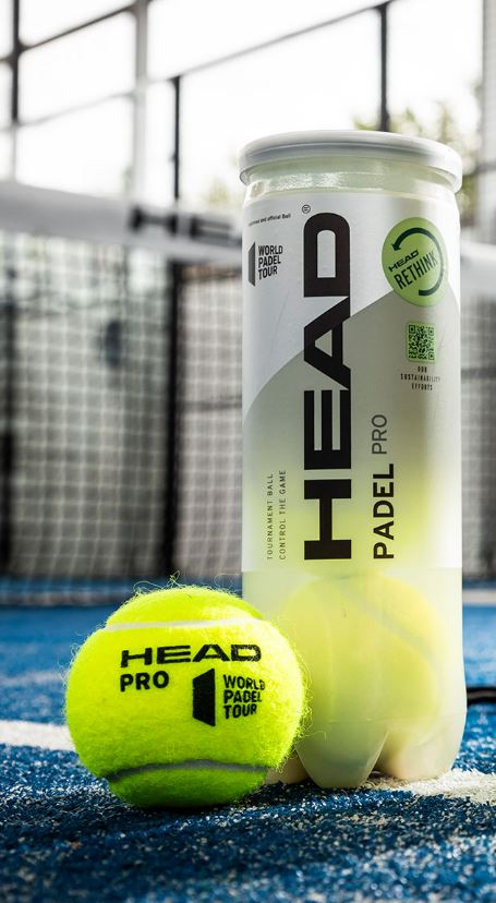 Tubo 3 Pelotas Head Padel Pro