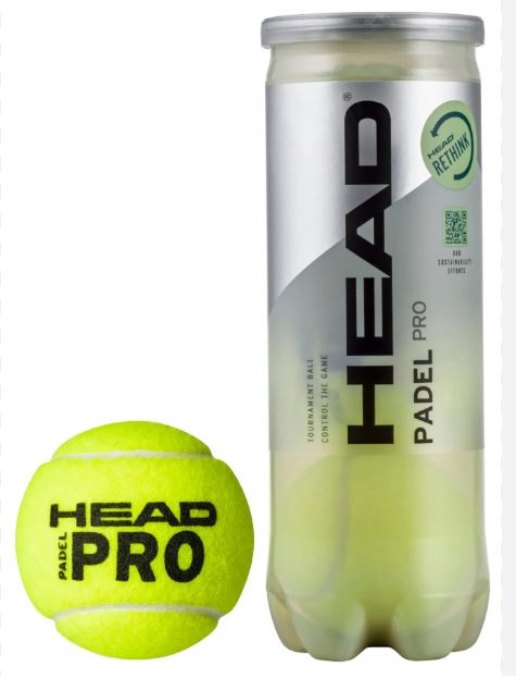 Tubo 3 Pelotas Head Padel Pro
