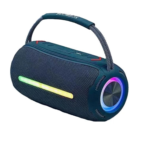 PARLANTE PORTATIL BLUETOOTH CON CORREA SIMIL BOOMBOX AZUL