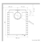 Calefactor Leña Amesti Scantek 350