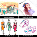 Set de 48 Marcadores Resaltadores con Doble Punta