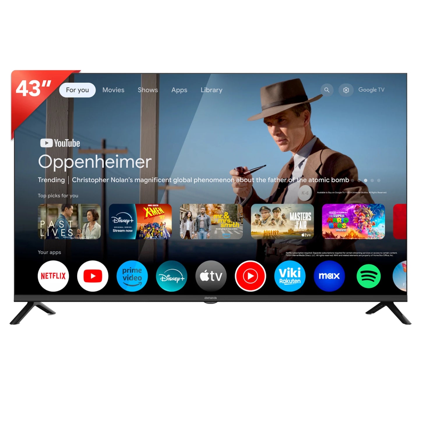 Smart TV 43'' AIWA | Google TV | Full HD