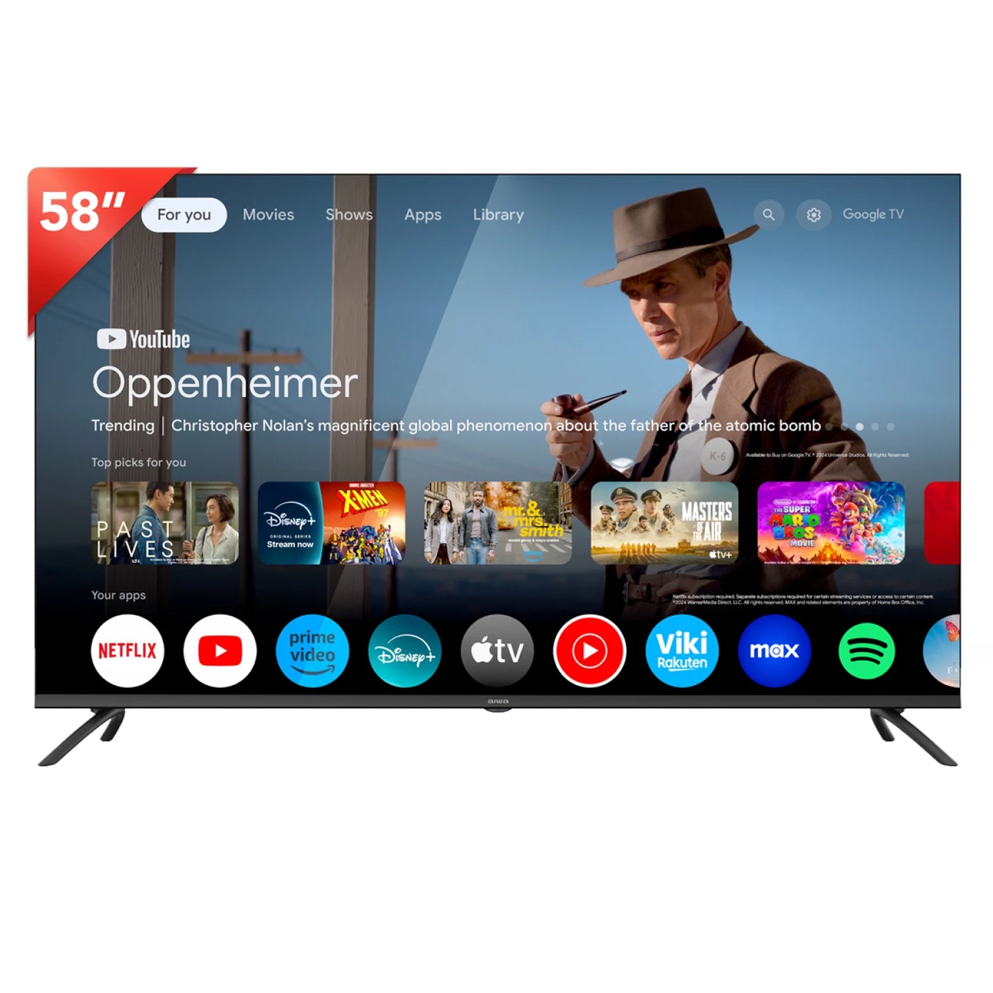 Smart TV 58'' AIWA | Google TV | Ultra HD 4K