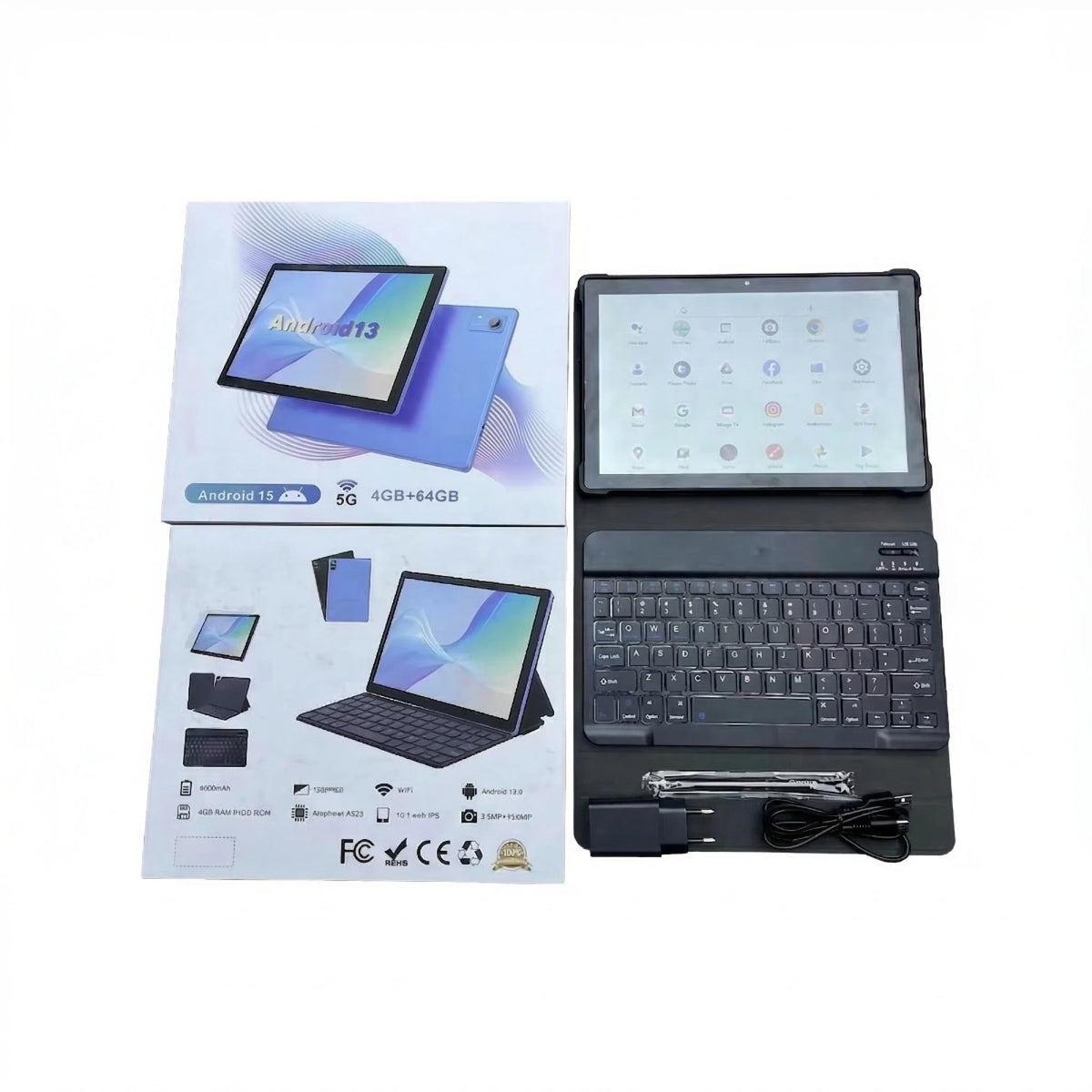 Tablet 10,1" Wintouch 4 GB RAM, 64 GB ROM, Negro