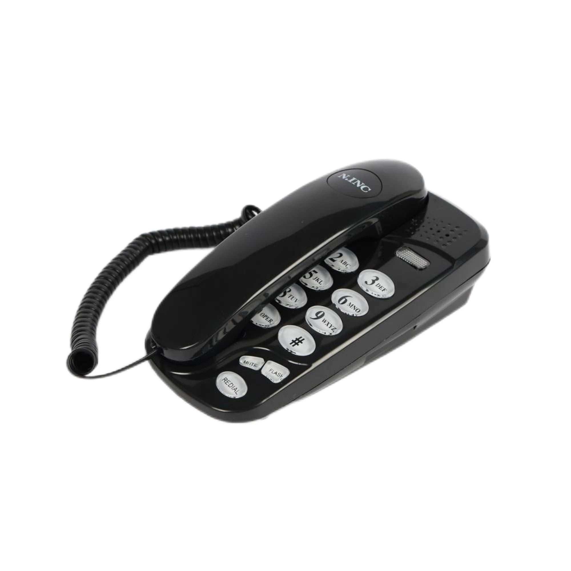 Teléfono Fijo con Cable Rulo y Números Grandes