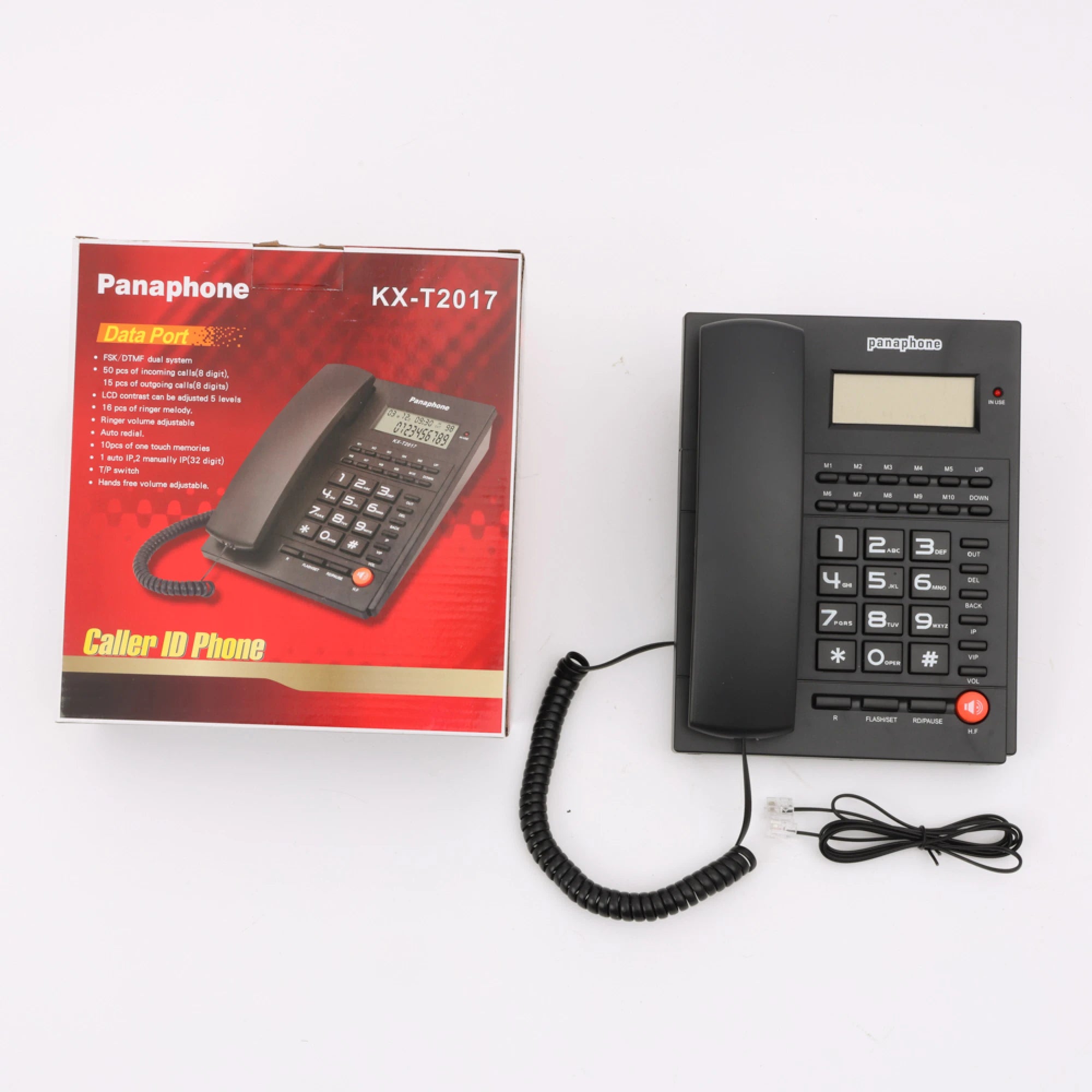 Teléfono Fijo KX-T2017 Con Pantalla y Altavoz
