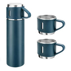 SET Termo 500ml Agua Frio Caliente + 3 Tazas Acero Inoxidable Varios Colores