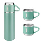 SET Termo 500ml Agua Frio Caliente + 3 Tazas Acero Inoxidable Varios Colores