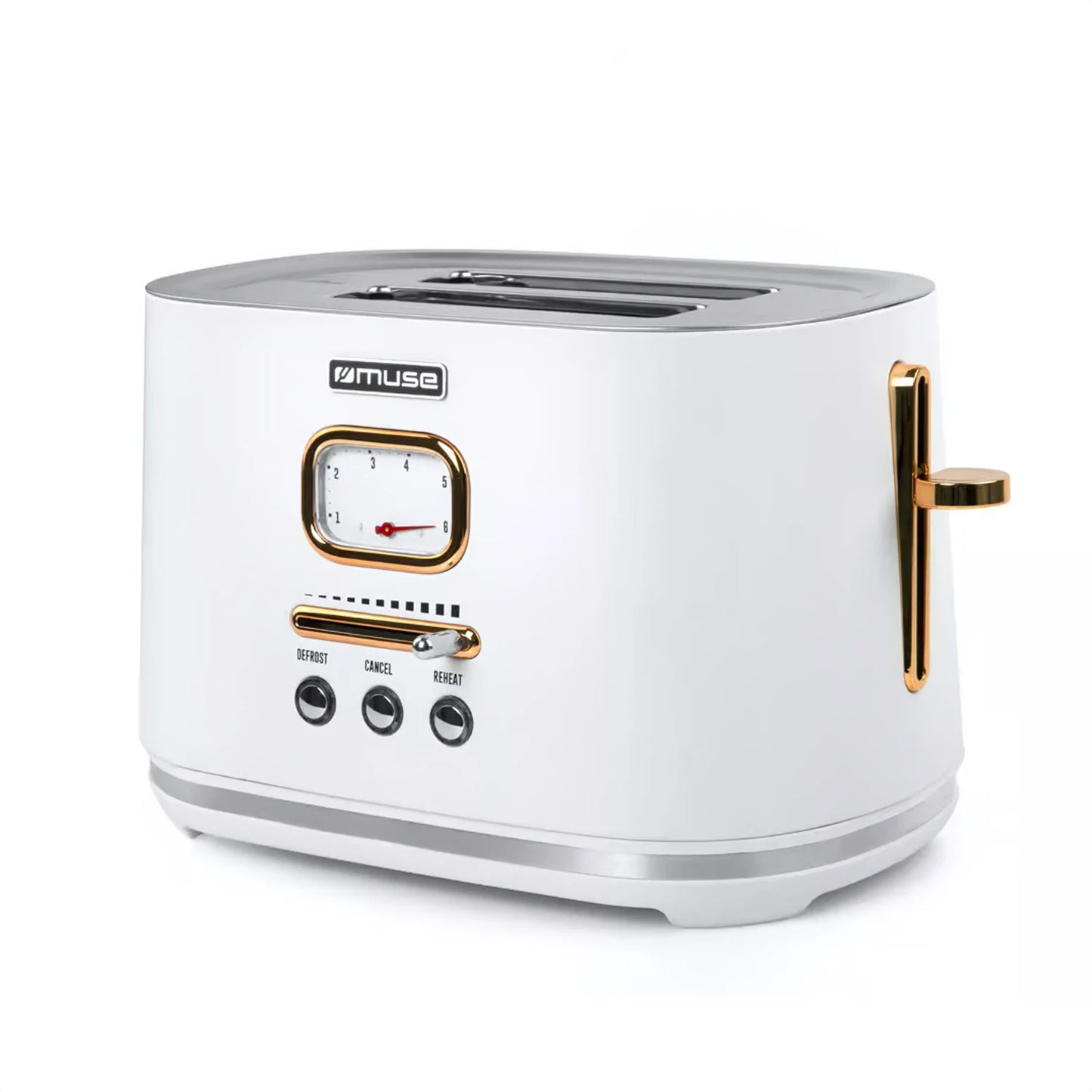 Tostadora 2 Panes Vintage Muse Ms-130w Auto Stop