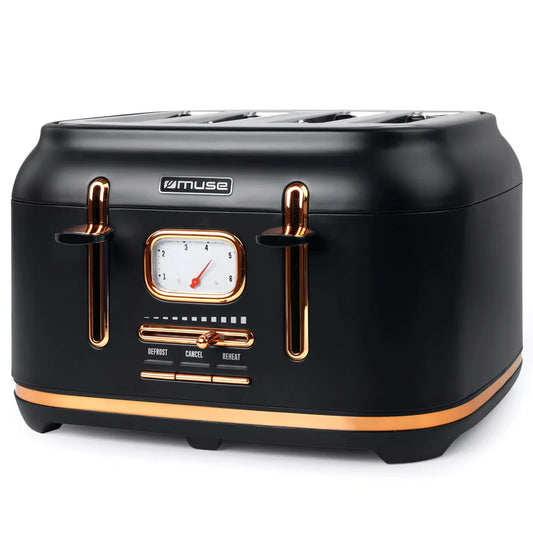 Tostadora Eléctrica De 4 Panes Muse Ms-131 Bc